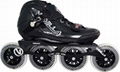 VNLA Carbon Competitive Inline Speed Skates Black 4X100mm Wheels Size 1-13 1