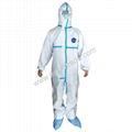 Isolation Gown Protective Coverall Non-woven Isolation Gown  Safety Disposable  2