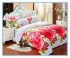 Microfiber bedsheet 3D fabric flower design pattern 100% polyester