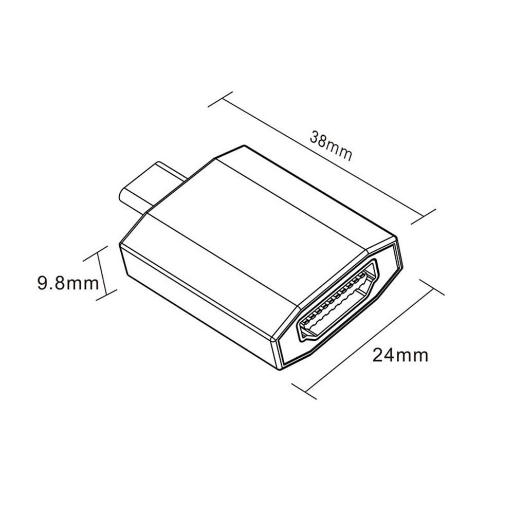 USB Type-C Hub Adapter with 4K HDMI Output compatible with Projector TV or Other 3