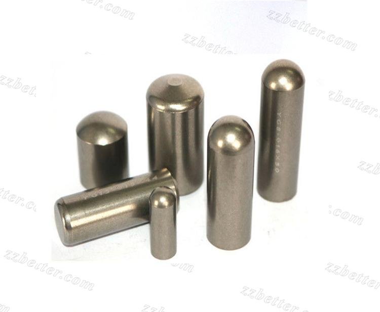 Polished Tungten Carbide Stud Pins On Roller Presses For Extremely Abrasive Ore