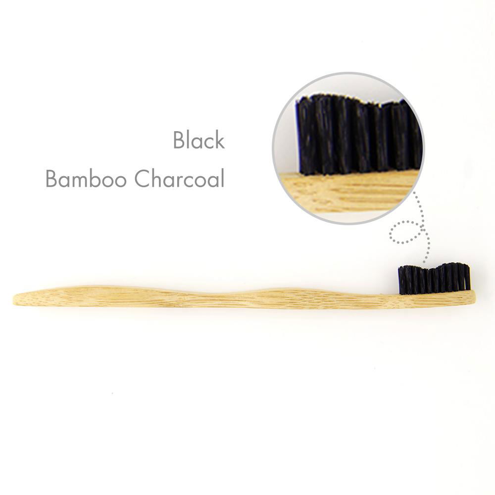 2019 Hot selling cheap nylon bristle wholesale bamboo charcoal toothbrush 3