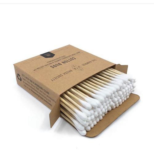 100% biodegradable bamboo cotton buds