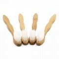 cheap wholesale bamboo handle toothbrush white color 2