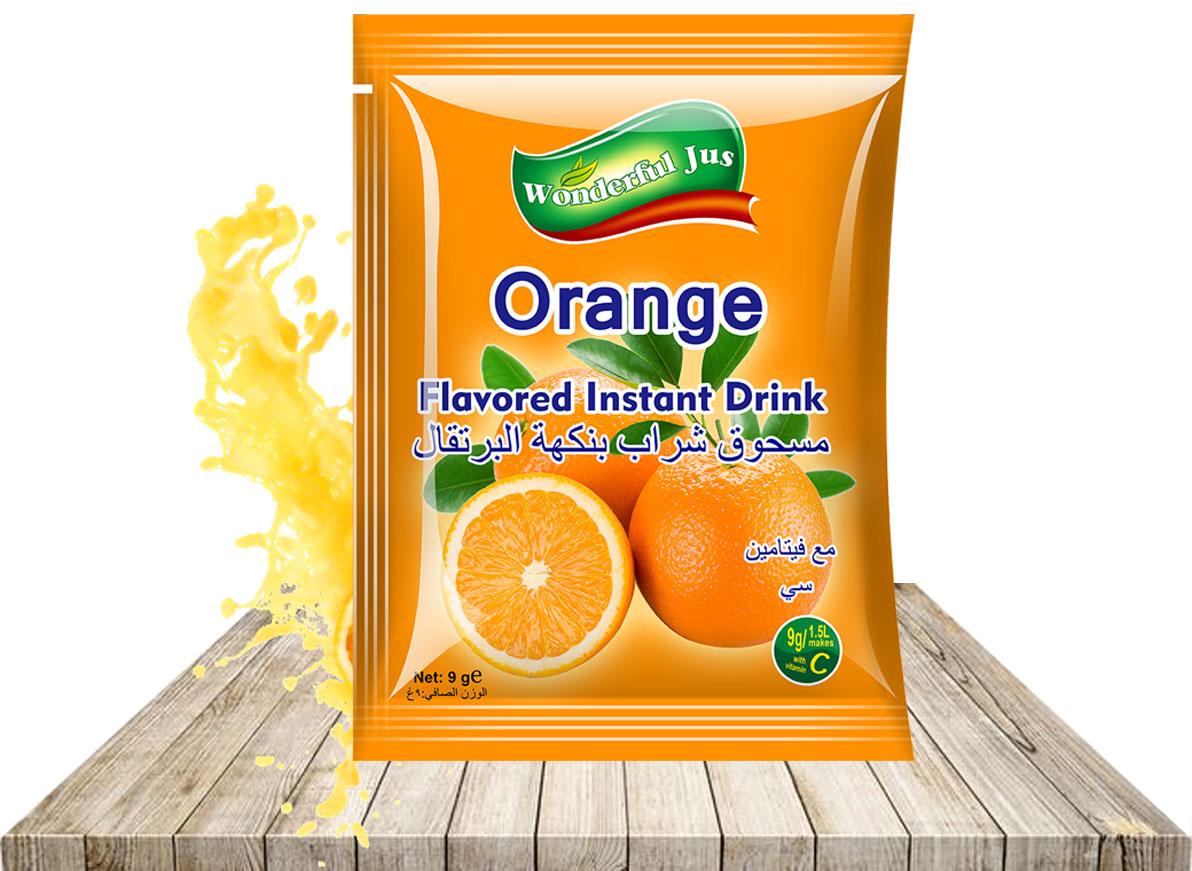 orange flavored instant fruit drink juice powder CRY001 Wonderful