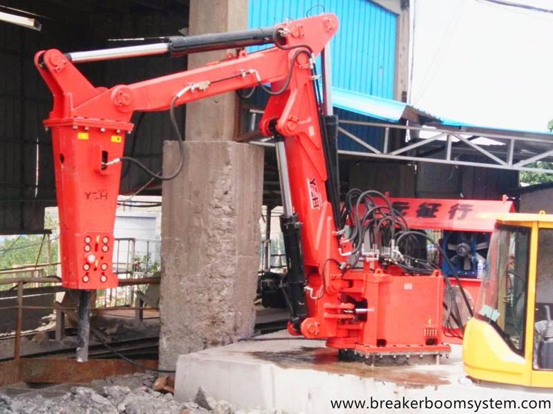 Stationary Type Booms Breaker System 3