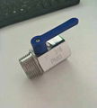 Stainless steel internal and external teeth mini ball valve 3