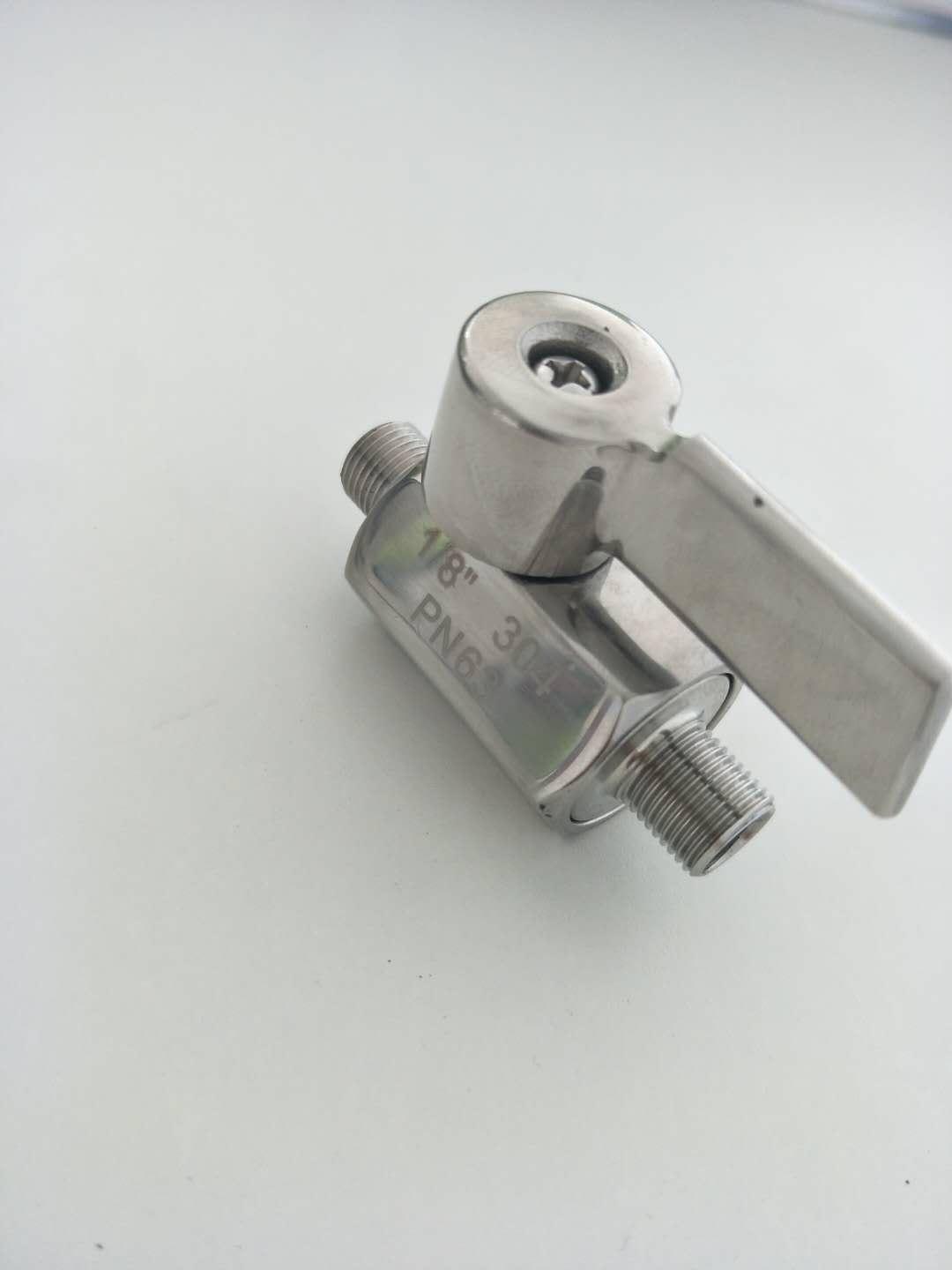 Stainless steel double outer wire mini ball valve 5