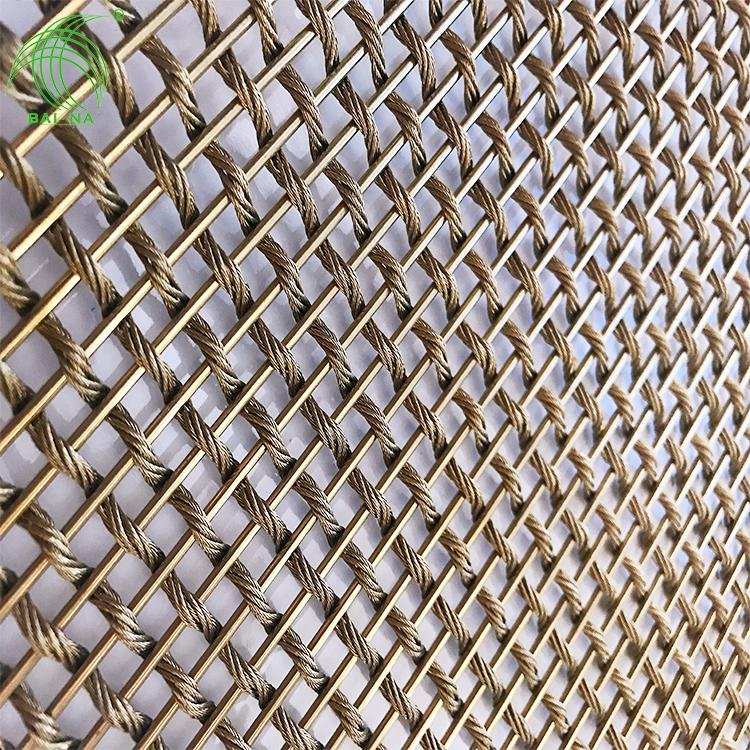Metal decorative mesh panel instaliiation 2
