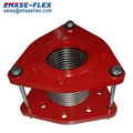 Flange connection bellows compensator