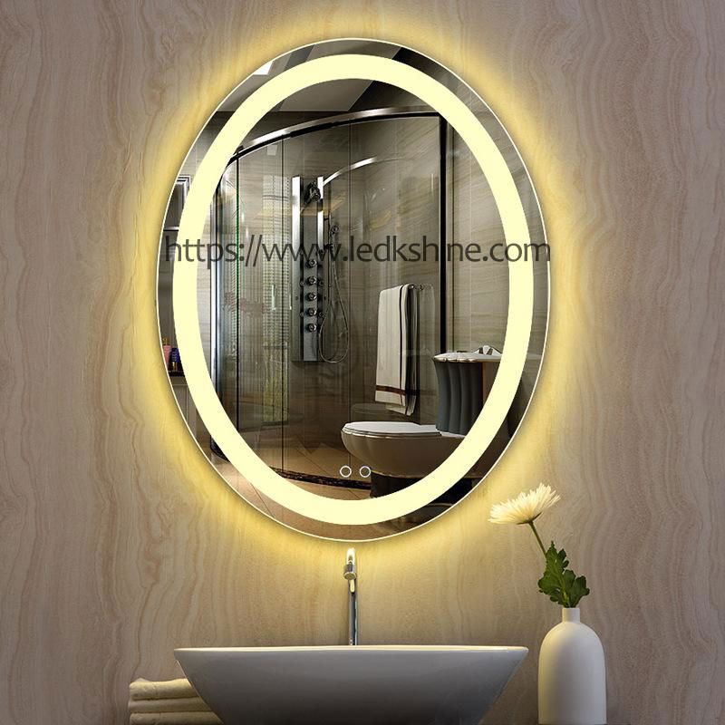 LED Oval bathroom mirror 4