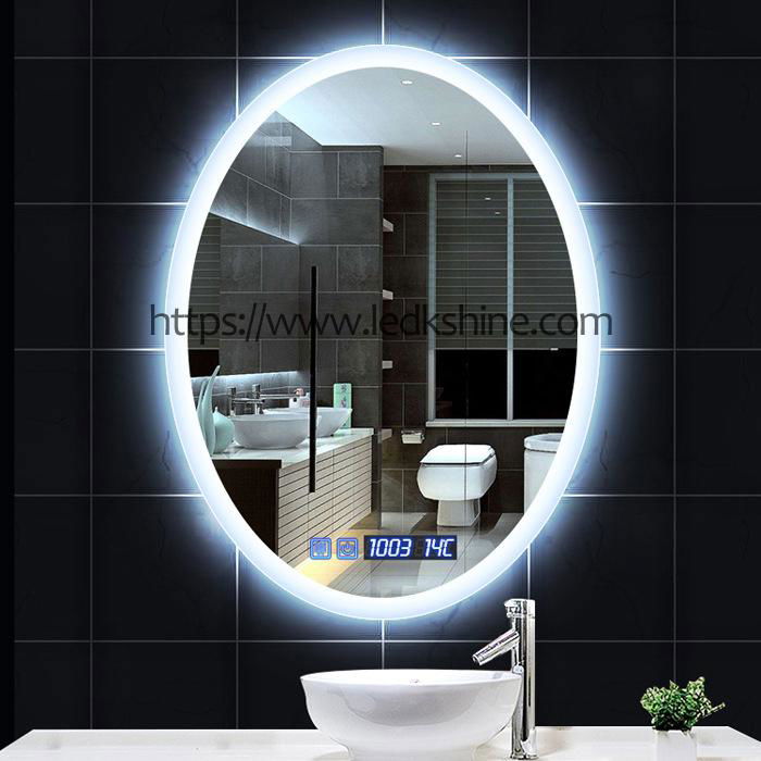 LED Oval bathroom mirror 5