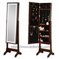 LED mirror jewelry armoire