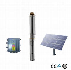 JILU 3 inch dc solar panel powered submersible borehole water pump