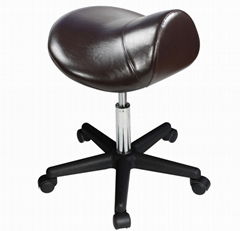 Master Massage Hydraulic Saddle Massage Stool in Coffee