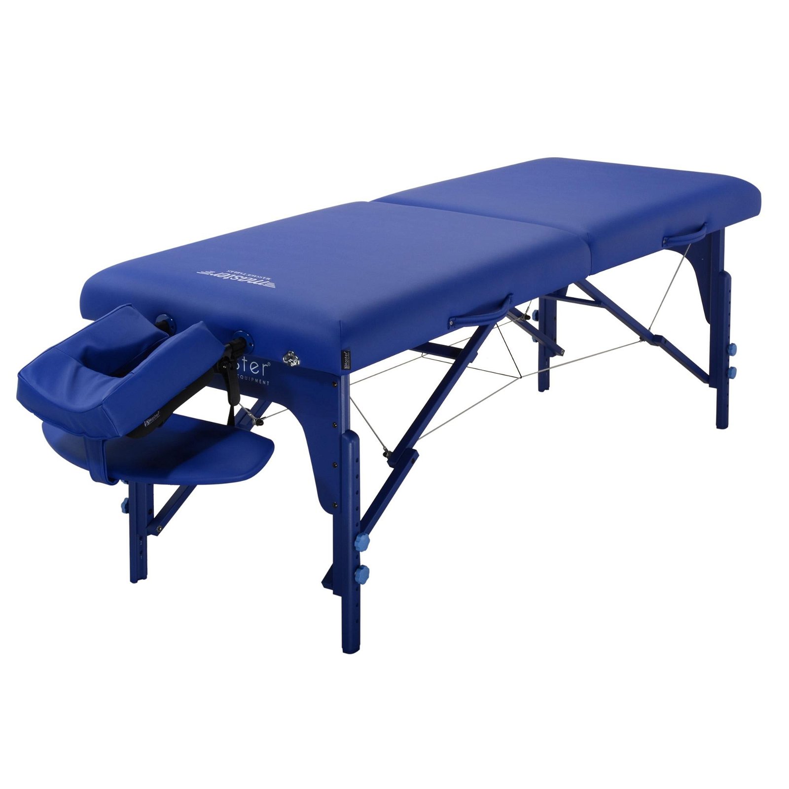 Master Massage 70cm Montclair Memory Foam Portable Massage Table, Imperial Blue 