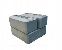 Prebaked anode carbon block for electrolytic aluminum