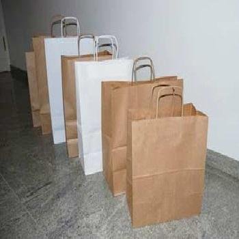 Ecological Paper Bags with A Rectangular Bottom