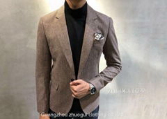 Men’s fashion clothing business suit coat dress western style Skype:jullylee0212