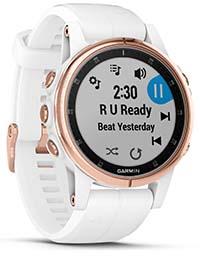 Garmin fēnix 5S Plus Sapphire Rose Gold White Band Fenix HR Watch 