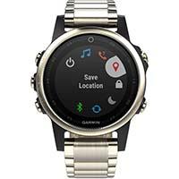 Garmin Fenix 5S Sapphire 42mm Champagne with Metal Band GPS Watch