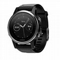 Garmin Fenix 5S Silver with Black Band GPS Multisport Watch 1