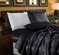 Collection 4-Piece Solid Multicolor Bridal Satin Sheet Set