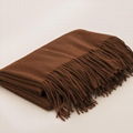 50x70" Pure Wool Cashmere Blend Throw Blanket. Natural, Warm, Soft, and Cozy 6