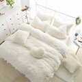 Fleece TEDDY BEAR Duvet Quilt Cover Warm & Cozy OR Fitted Sheet + Pillow Cases