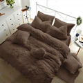 Fleece TEDDY BEAR Duvet Quilt Cover Warm & Cozy OR Fitted Sheet + Pillow Cases