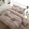 Fleece TEDDY BEAR Duvet Quilt Cover Warm & Cozy OR Fitted Sheet + Pillow Cases 8