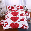 Flower 3D Duvet Cover bedding 4pcs set Bed sheet pillow cases Full/Queen/King