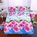 Flower 3D Duvet Cover bedding 4pcs set Bed sheet pillow cases Full/Queen/King 5