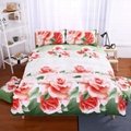 Flower 3D Duvet Cover bedding 4pcs set Bed sheet pillow cases Full/Queen/King 7