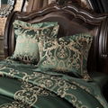 4pc. 6pc. Luxury Palace Sage Green Jacquard King Queen 600TC Duvet Cover Set