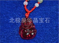 Jewelry mini ruby pendant Wholesale popular Buddha statue pendant for gift