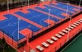 室外篮球场悬浮式拼装塑胶运动地板