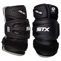 STX Stallion 500 Senior Lacrosse Arm Pads - Black (NEW) 