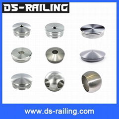 Safe and Dure 304 stainless steel decorative curtain rod end caps