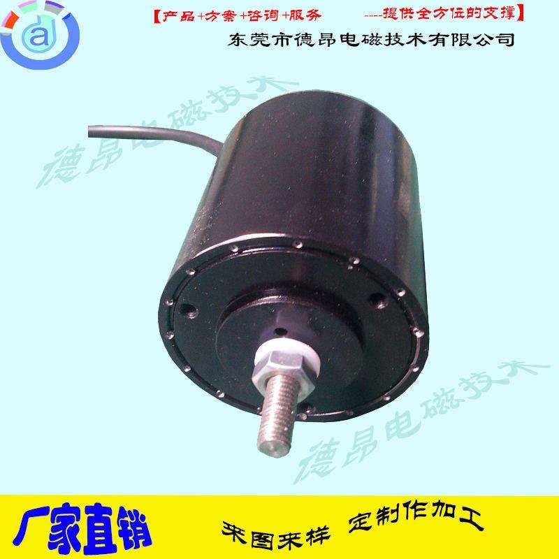 Push-pull solenoid with long stroke and large thrust for waterproof round pipe 4