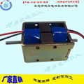 Two-way telescopic self-retaining electromagnet with power off