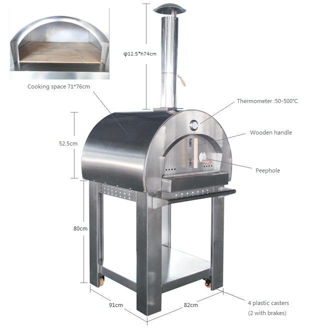 wood fired pizza oven for BBQ