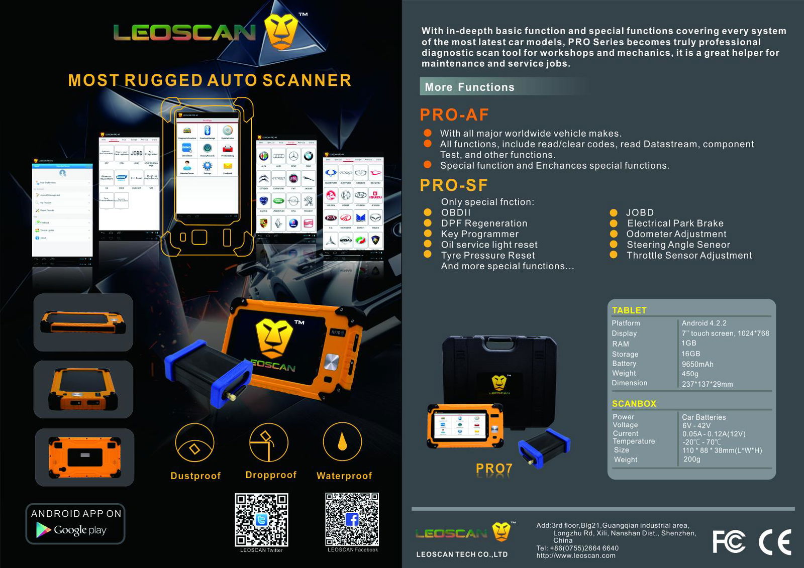 Leoscan PRO7 diagnostic tool special function key programming allsystem diagnose 4