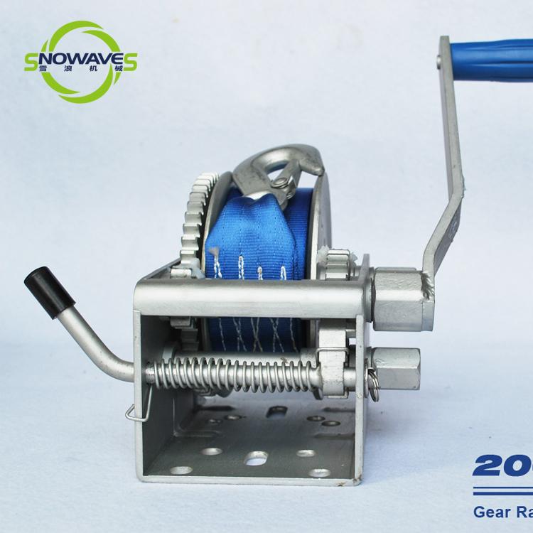 Hand Winch 2000lb 3 Gear Ratchet bing Length 7.5m Boat Winch