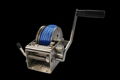 Hand Winch 2000lb Webbing Length 7.5m Boat Winch Flexible Handle Stainless Steel 2