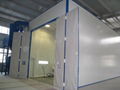 Scraper type automatic recovery sand blasting room