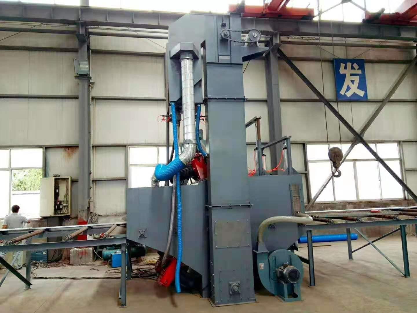 Steel plate rust-removing shot blasting machine produced by the manufacturer  3