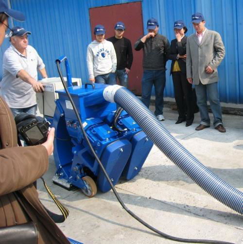 Pavement surface shot blast cleaning machine for road waterproof 2