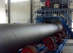 Steel pipe shotblasting machine for  anti-corrosion of metal