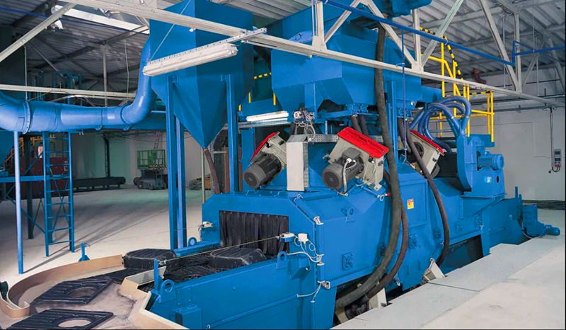 mesh belt shot blast cleaning machine for Iron or aluminum alloy castings 5